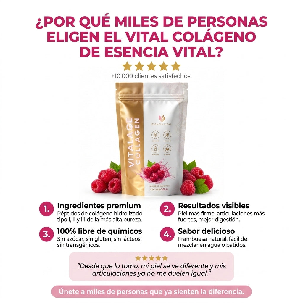 Vital Colágeno Hidrolizado Sabor Frambuesa Natural