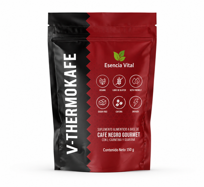 V-Thermokafe Café Negro Gourmet con L-Carnitina y Guaraná