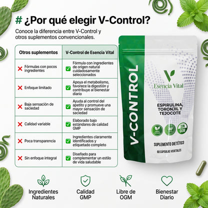 V-Control | Cápsulas de Balance Metabólico y Bienestar Integral