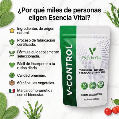 V-Control | Cápsulas de Balance Metabólico y Bienestar Integral