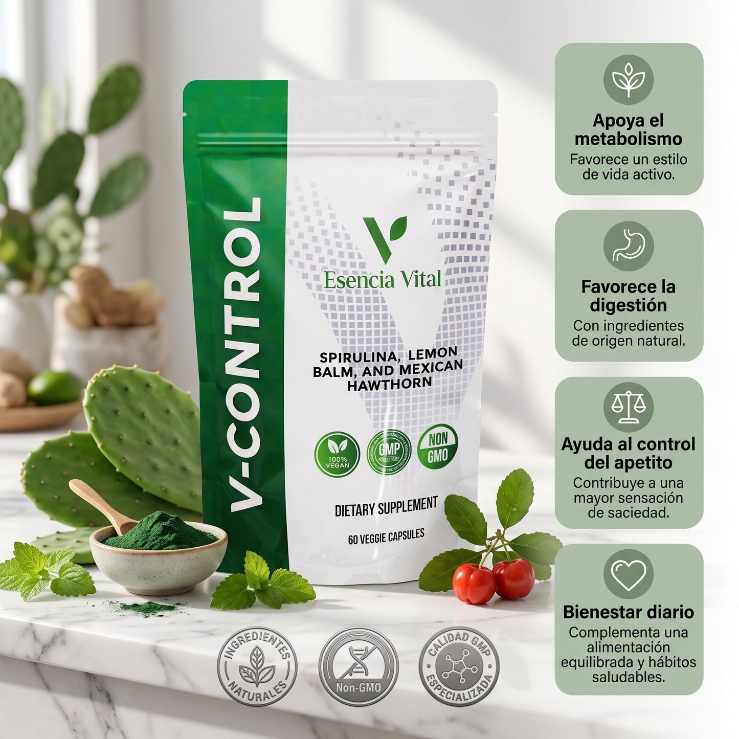 V-Control | Cápsulas de Balance Metabólico y Bienestar Integral