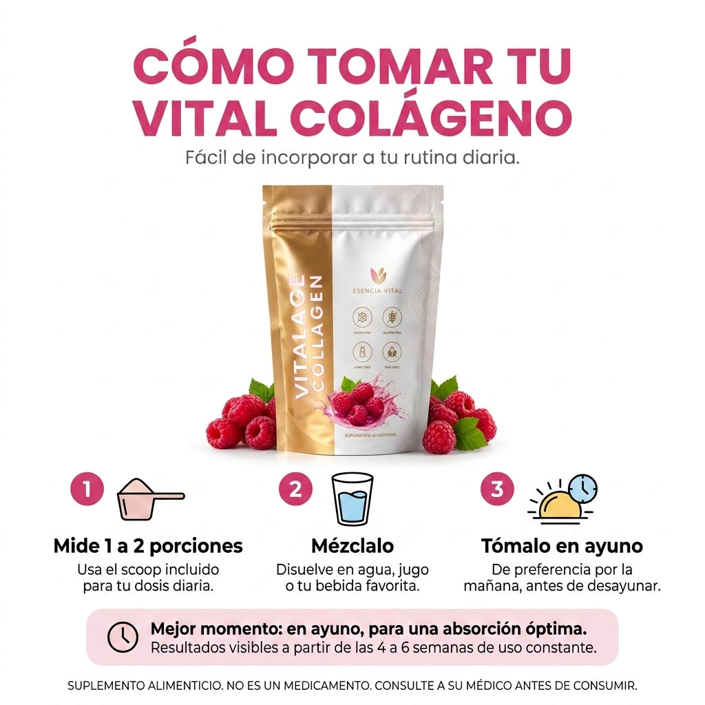 Vital Colágeno Hidrolizado Sabor Frambuesa Natural