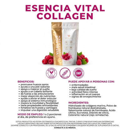Vital Colágeno Hidrolizado Sabor Frambuesa Natural